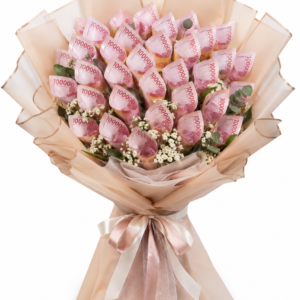 Money Bouquet Blush 30 Premium
