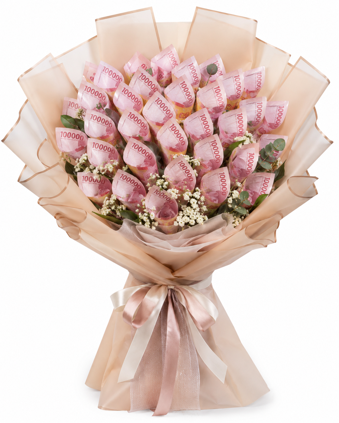 Money Bouquet Blush 30 Premium