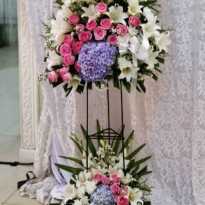 Standing Flower Duka Cita Pink White Hydrangea – Premium
