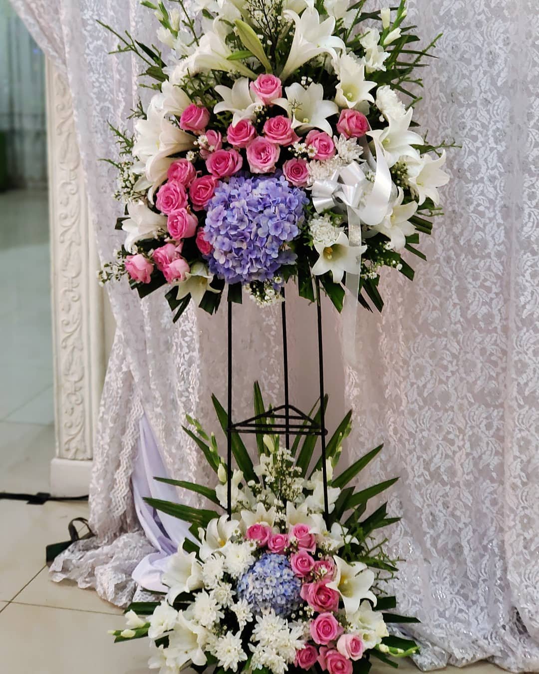 Standing Flower Duka Cita Pink White Hydrangea – Premium