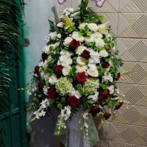 Standing Flower Duka Cita Red White Hydrangea – Premium