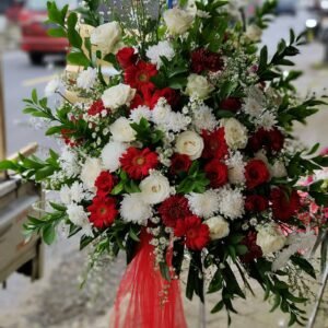 Standing Flower Merah Putih Premium
