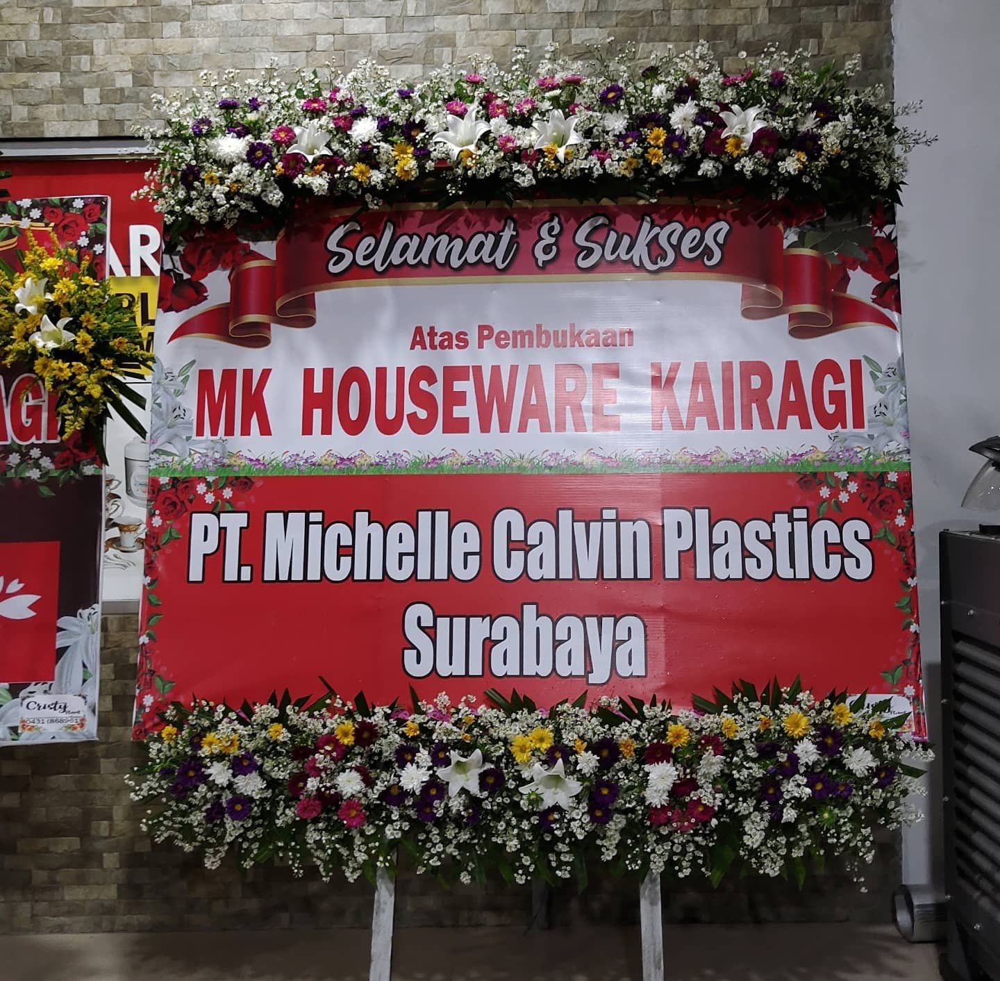 Bunga Papan Selamat & Sukses Full Flower – Premium
